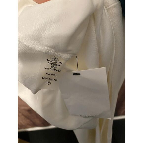 Calvin Klein size 10 NWT White Sleeveless Round Neck Back Zip Sheath Dress - Picture 12 of 13